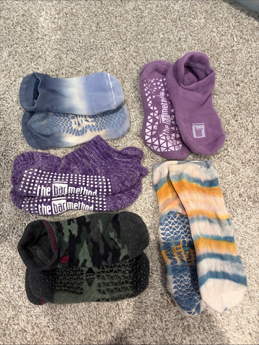 5 Pairs of Grippy Socks
